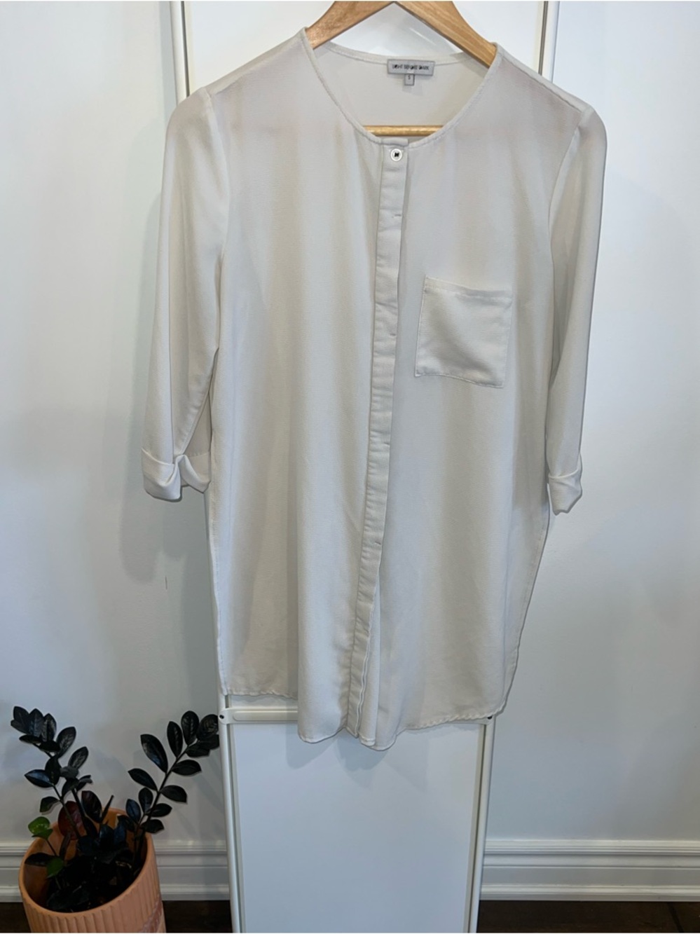 Light Before Dark Crepe Overshirt